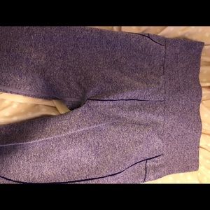 Red Rain Buddha purple leggings